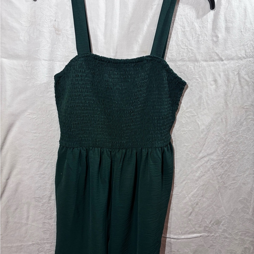 Women’s free short romper Summer sz L smocked coquette - Picture 2 of 8